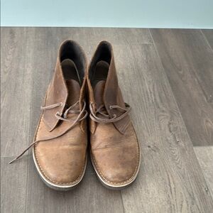 Clarks Brown Chukka Boots Suede Classic Design